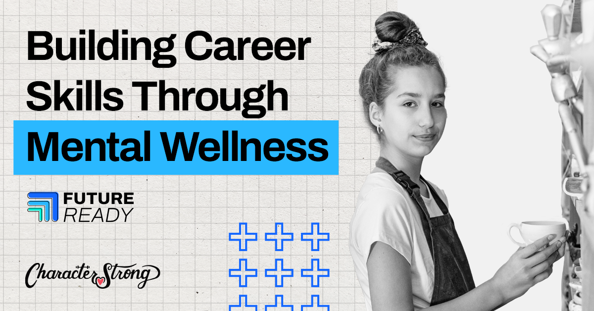Building Career Skills Through Mental Wellness - Girl holding a mig looking at the camera 