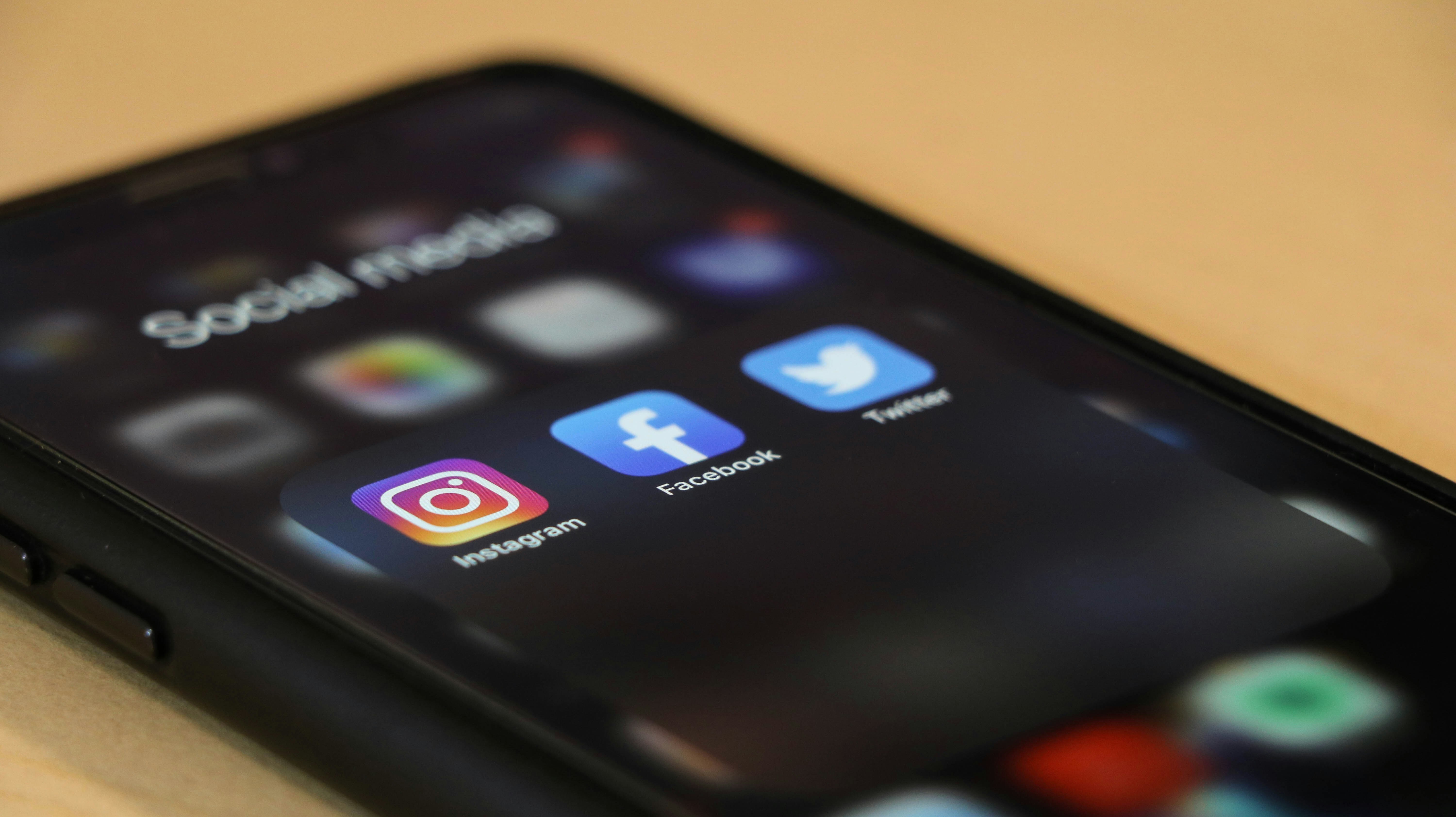 Cell phone with social media