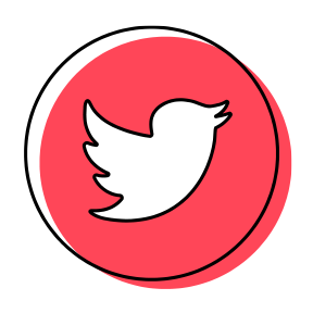 twitter icon pink